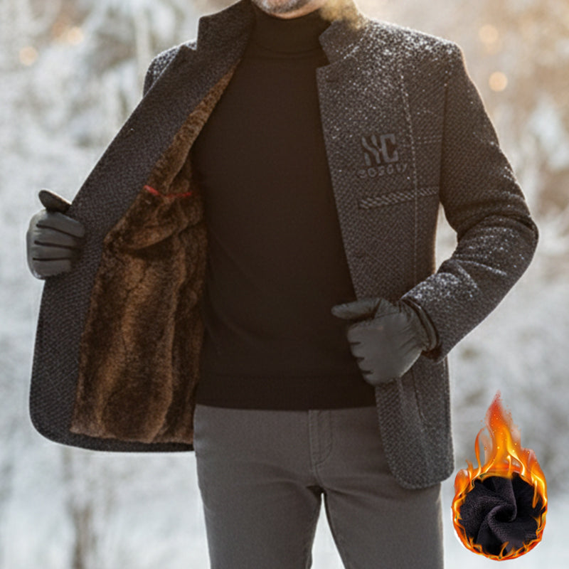 ❄️Winter Special Sale🔥Men's Velvet Warm Suit Jacket🧥【FREE SHIPPING】