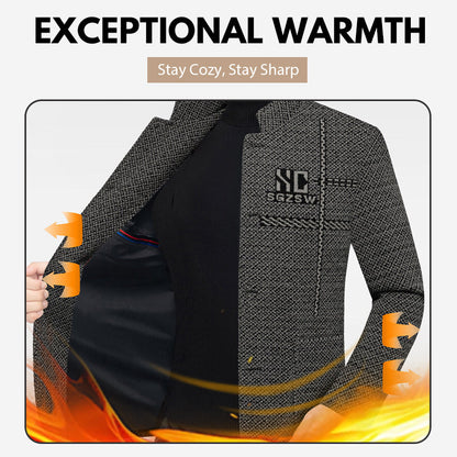 ❄️Winter Special Sale🔥Men's Velvet Warm Suit Jacket🧥【FREE SHIPPING】