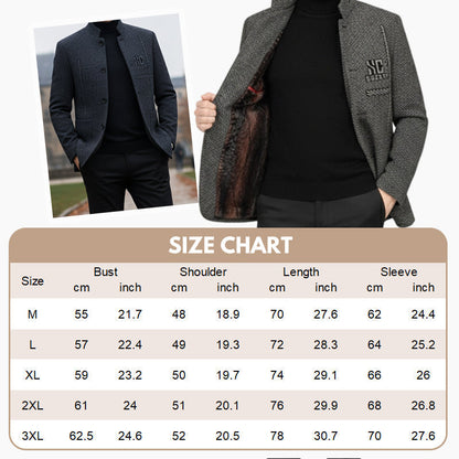 ❄️Winter Special Sale🔥Men's Velvet Warm Suit Jacket🧥【FREE SHIPPING】