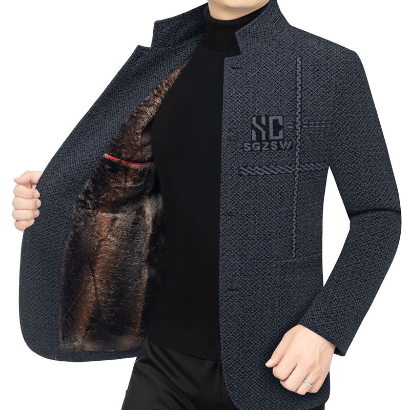 ❄️Winter Special Sale🔥Men's Velvet Warm Suit Jacket🧥【FREE SHIPPING】