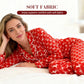 🔥Today Specials-Women’s Heart-Printed Button-Down Long-Sleeve Pajama Sets