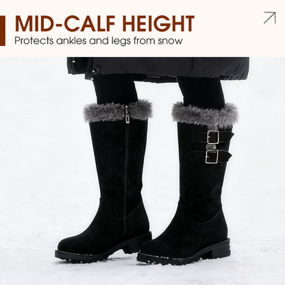 Women's Warm Plush-Lined Mid-Calf Snow Boots【FREE SHIPPING】