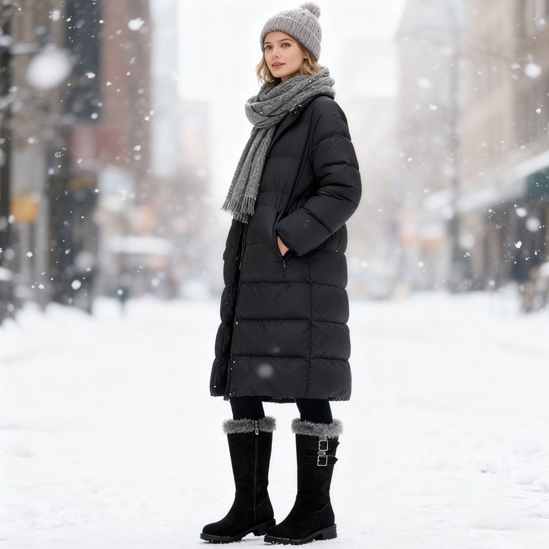 Women's Warm Plush-Lined Mid-Calf Snow Boots【FREE SHIPPING】