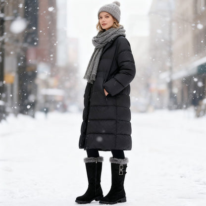 Women's Warm Plush-Lined Mid-Calf Snow Boots【FREE SHIPPING】