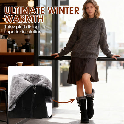 Women's Warm Plush-Lined Mid-Calf Snow Boots【FREE SHIPPING】