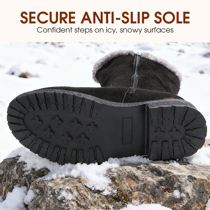 Women's Warm Plush-Lined Mid-Calf Snow Boots【FREE SHIPPING】