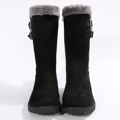 Women's Warm Plush-Lined Mid-Calf Snow Boots【FREE SHIPPING】