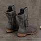Women’s Lace-Up Low-Heel Round Toe Ankle Boots【FREE SHIPPING】