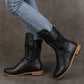 Women’s Lace-Up Low-Heel Round Toe Ankle Boots【FREE SHIPPING】