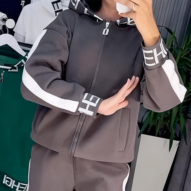 ⏳Limited-time 50% off⏰Women's Color-Block Hooded Tracksuit Set👚👖FREE SHIPPING