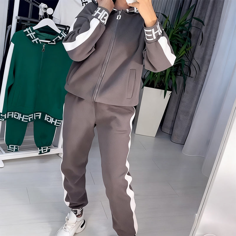 ⏳Limited-time 50% off⏰Women's Color-Block Hooded Tracksuit Set👚👖FREE SHIPPING