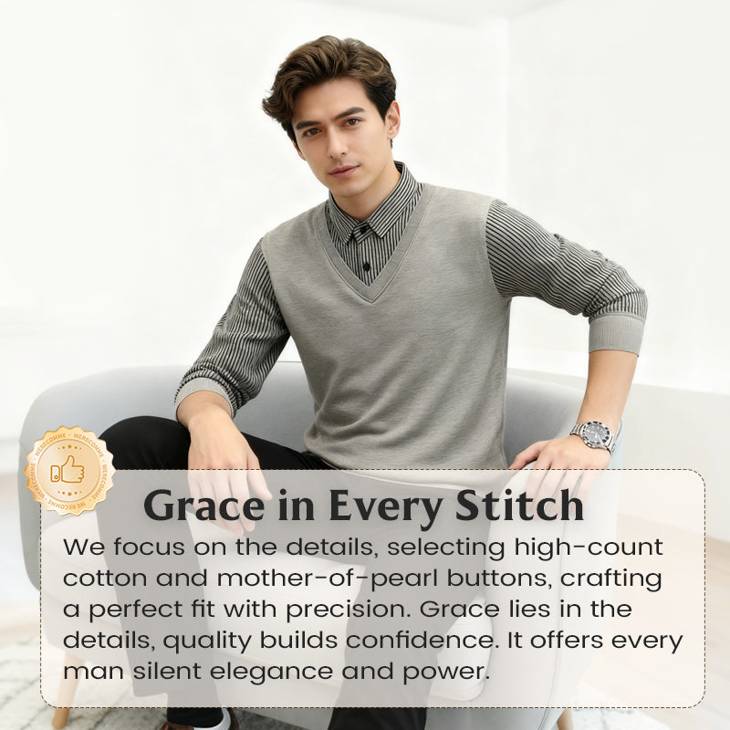 👔 LOOK SHARP IN SECONDS — Built-in Layered Design, Zero Effort Style