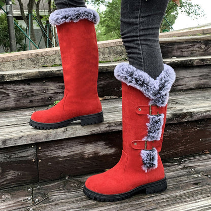 Women's Thick Plush Mid-Calf Snow Boots【FREE SHIPPING】