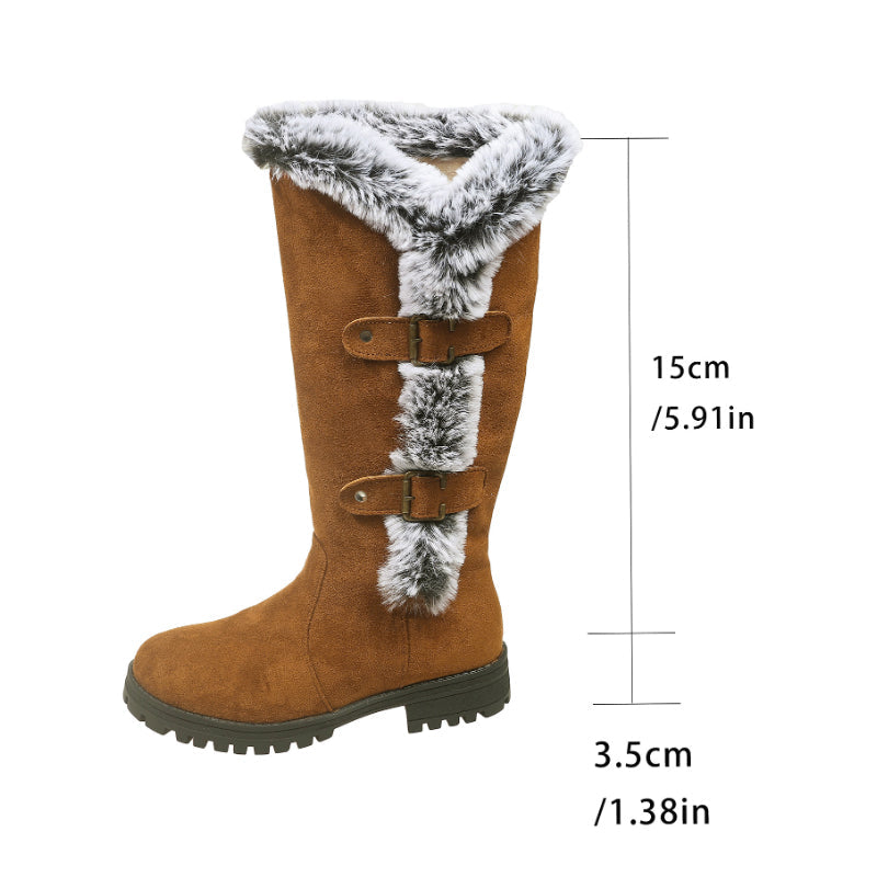 Women's Thick Plush Mid-Calf Snow Boots【FREE SHIPPING】
