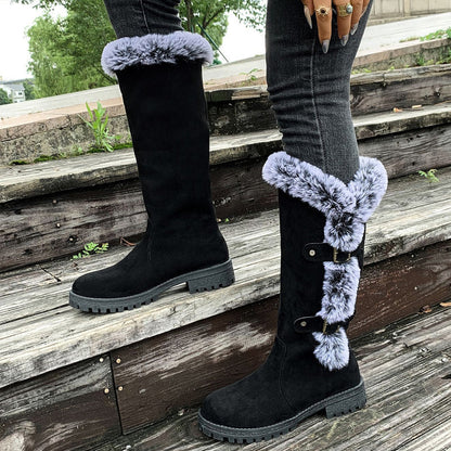 Women's Thick Plush Mid-Calf Snow Boots【FREE SHIPPING】