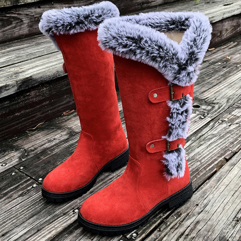 Women's Thick Plush Mid-Calf Snow Boots【FREE SHIPPING】