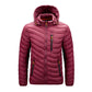 Men's Lightweight Puffer Jacket with Detachable Hood【FREE SHIPPING】