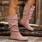 Women’s Fashionable Solid Color Mid-Calf Boots【FREE SHIPPING】