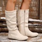 Women’s Fashionable Solid Color Mid-Calf Boots【FREE SHIPPING】