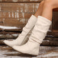 Women’s Fashionable Solid Color Mid-Calf Boots【FREE SHIPPING】