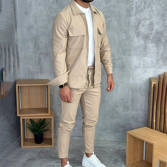 🔥Hot Sale Offers-Men’s Minimalist Jacket & Pants 2-Piece Set【FREE SHIPPING】