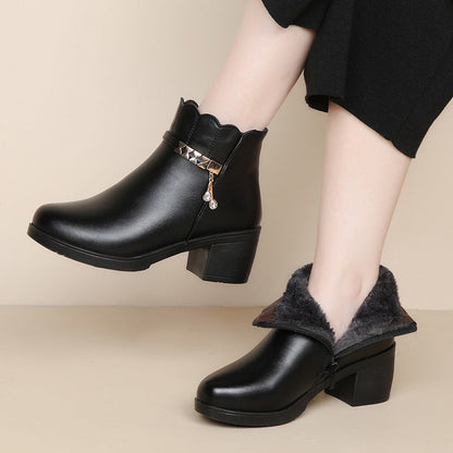 Women's Plush-Lined Winter Ankle Boots【FREE SHIPPING】