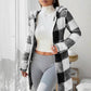 🔥Hot Sale Offers-Women's Plaid Zip-Up Hooded Jacket【FREE SHIPPING】