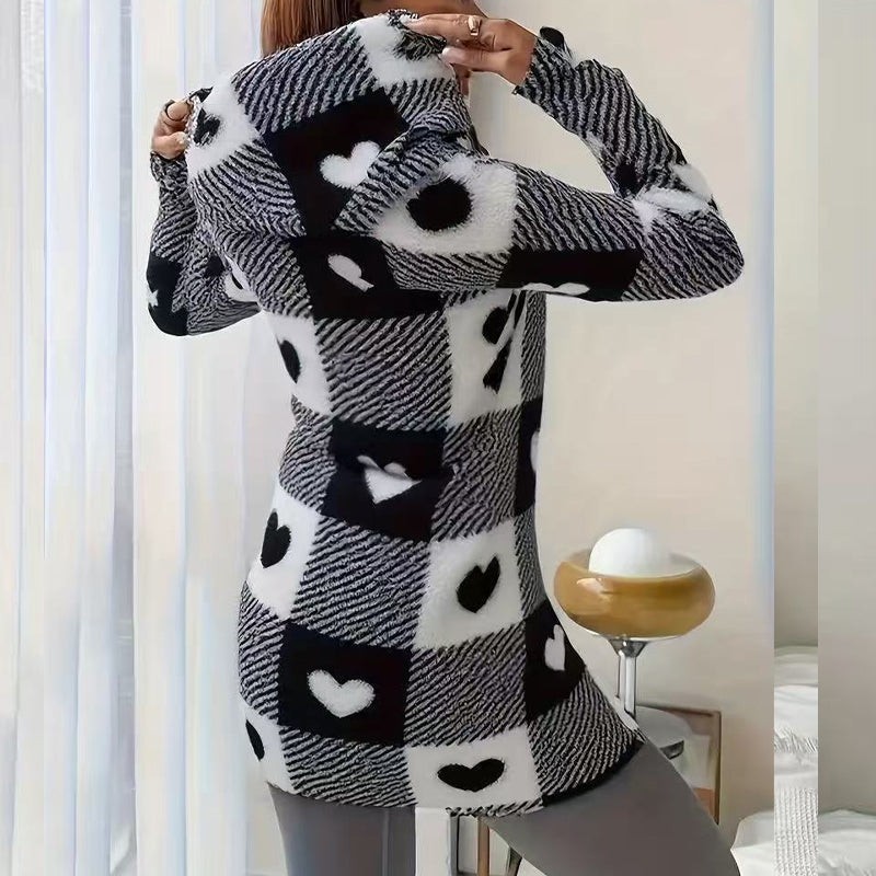 🔥Hot Sale Offers-Women's Plaid Zip-Up Hooded Jacket【FREE SHIPPING】