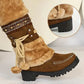 Cute synthetic fur snow boots for women【FREE SHIPPING】