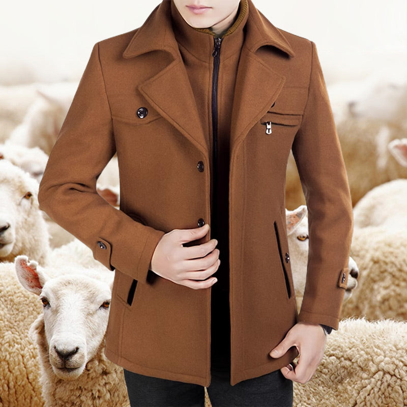 Men's Business Tweed Coat【FREE SHIPPING】
