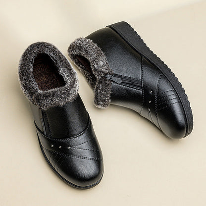 Women's Winter Ankle Boots with Side Zipper