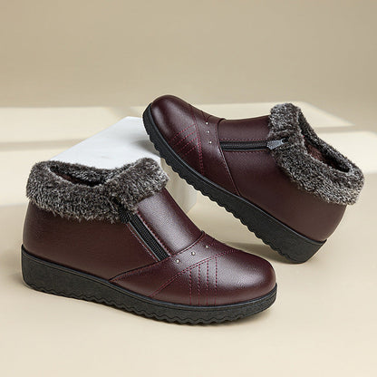Women's Winter Ankle Boots with Side Zipper