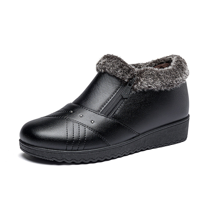 Women's Winter Ankle Boots with Side Zipper