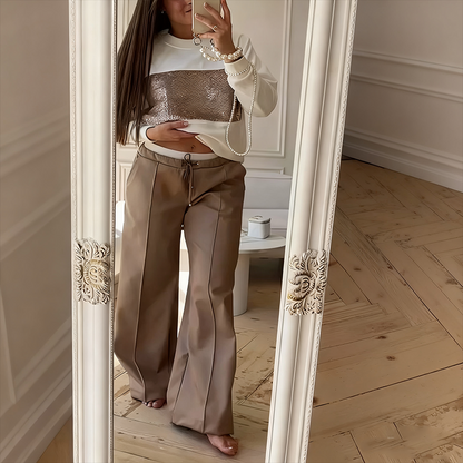 🔥Hot Sale Offers-Women's Stylish Sequin Top & Pants Set