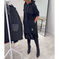 Trendy Loose Hooded Dress with Sequin Patchwork