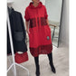 Trendy Loose Hooded Dress with Sequin Patchwork