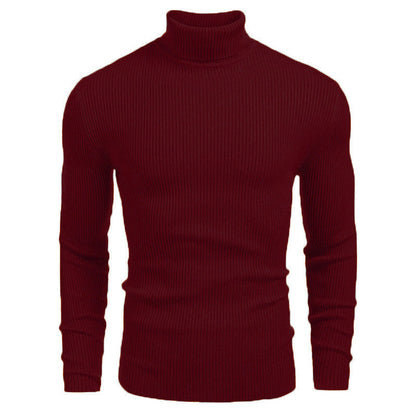 ❄️ Cold-Weather Comfort | Men's Soft Knit Turtleneck Sweater