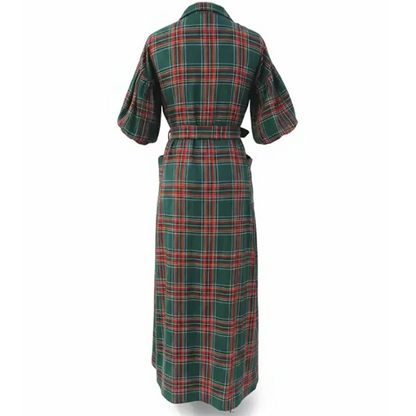 Women's Casual Plaid Maxi Shirt Dress👗BUY 2 GET FREE SHIPPING