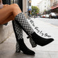 Women's Chunky Heel Knee-High Boots【FREE SHIPPING】