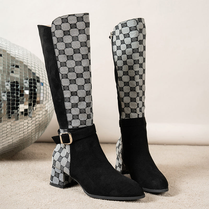 Women's Chunky Heel Knee-High Boots【FREE SHIPPING】