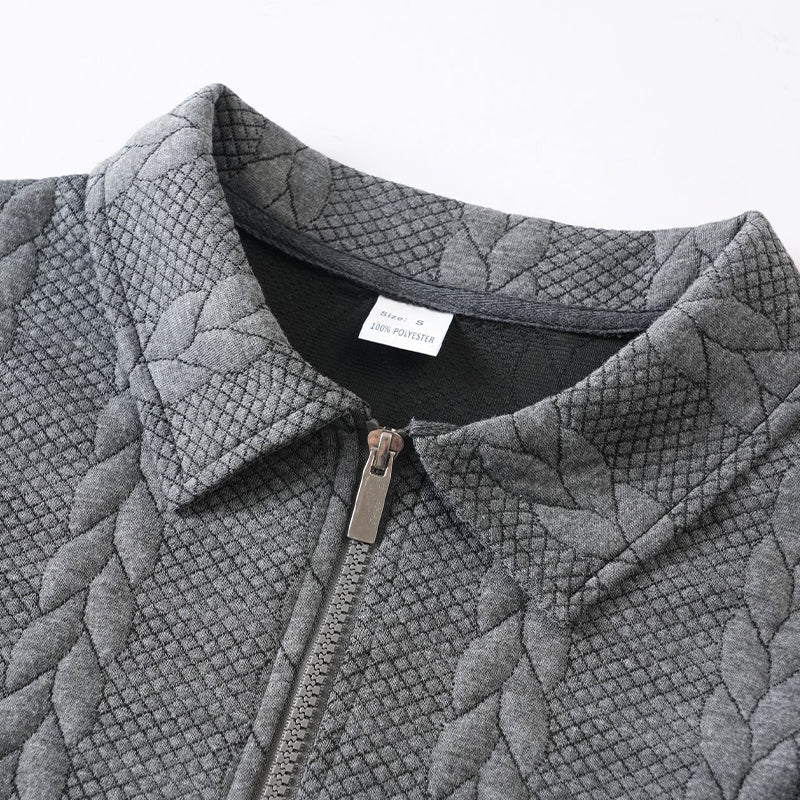 🔥New arrivals offer-Men's Casual Half-Zip Cable-Knit Sweater