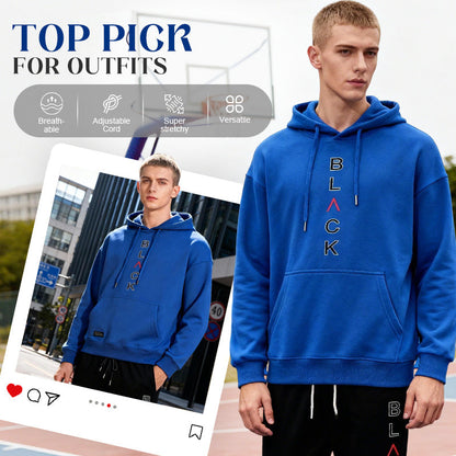 Men's Fashion Letter-Print Hoodie & Joggers Set【FREE SHIPPING】