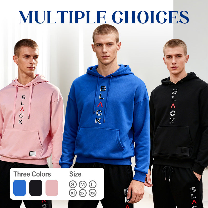Men's Fashion Letter-Print Hoodie & Joggers Set【FREE SHIPPING】
