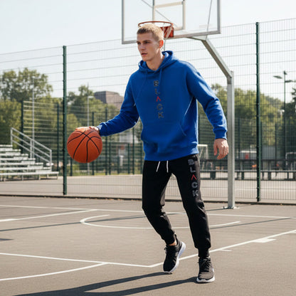 Men's Fashion Letter-Print Hoodie & Joggers Set【FREE SHIPPING】