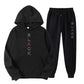 Men's Fashion Letter-Print Hoodie & Joggers Set【FREE SHIPPING】