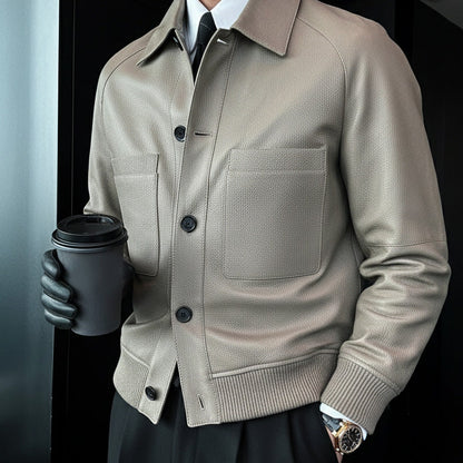 ⏰50% OFF💥💥Men's Classic Faux Leather Jacket