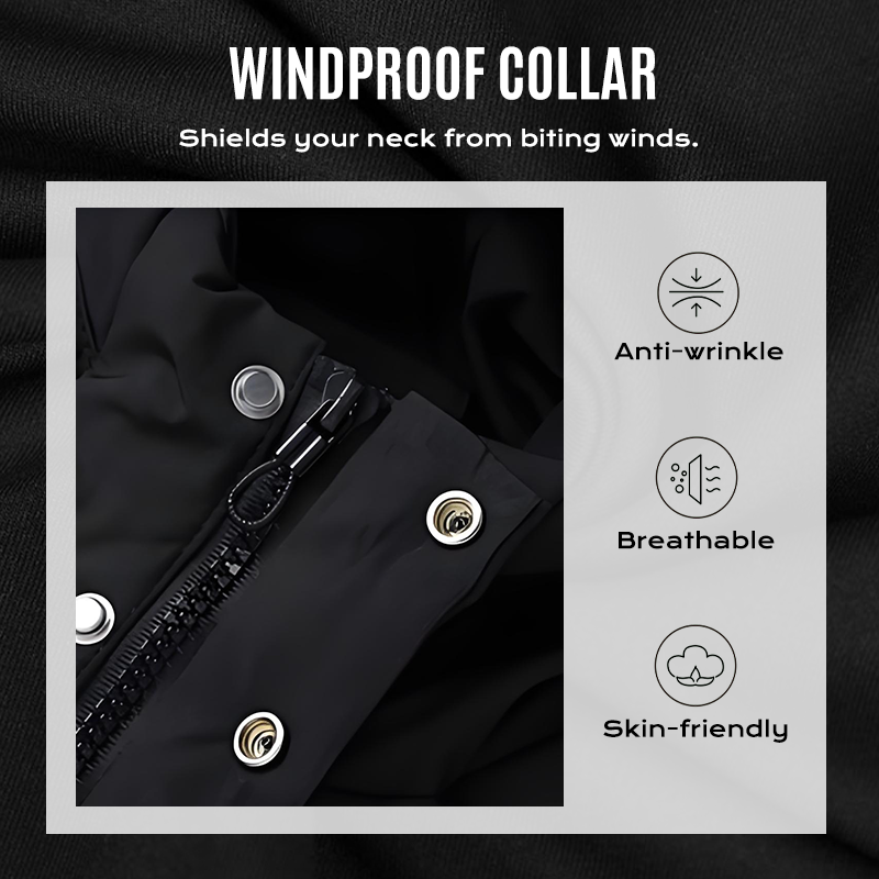 ⏳Limited-time 50% off⏰Men's Mid-Length Hooded Puffer Jacket🧥