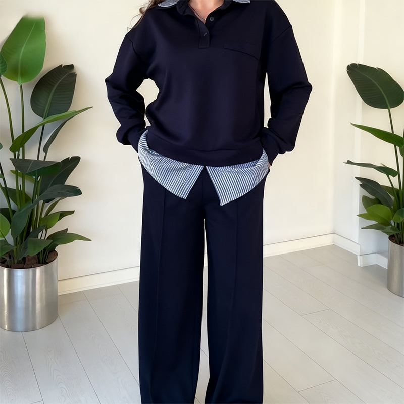 Women's Casual Long-Sleeve Top and Pants 2-Piece Set🔥Buy 2 Get Free Shipping