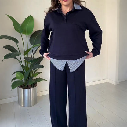 Women's Casual Long-Sleeve Top and Pants 2-Piece Set🔥Buy 2 Get Free Shipping