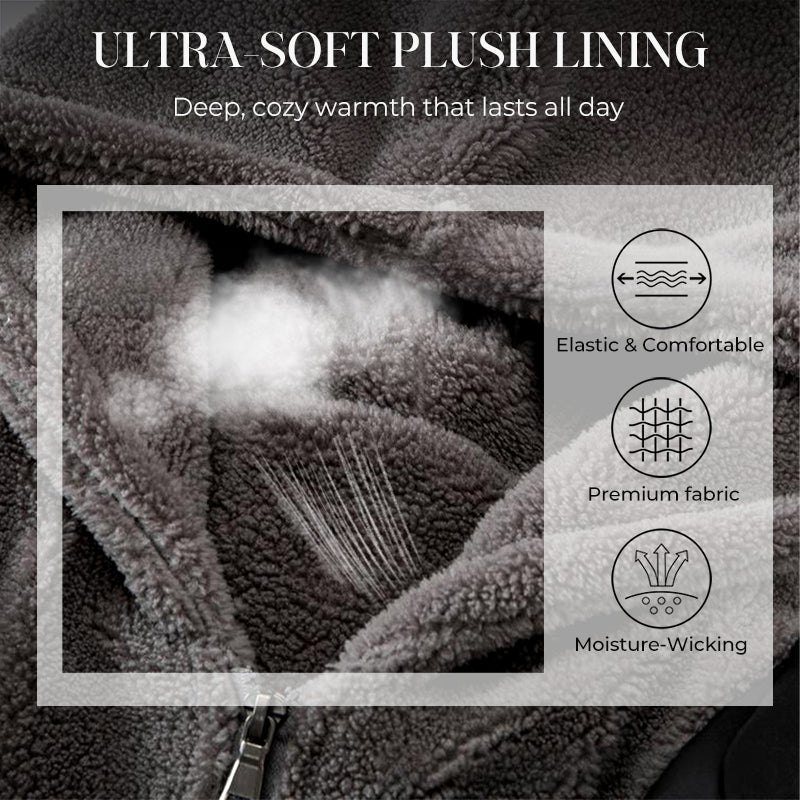 Men’s Cold-Resistant Windproof Thermal-Lined Hooded Coat 【FREE SHIPPING】